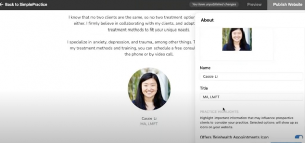 Simple Practice Releases a Website Offering That Is...A Bit Too Simple ...