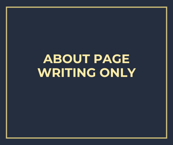 About Page, Writing Only