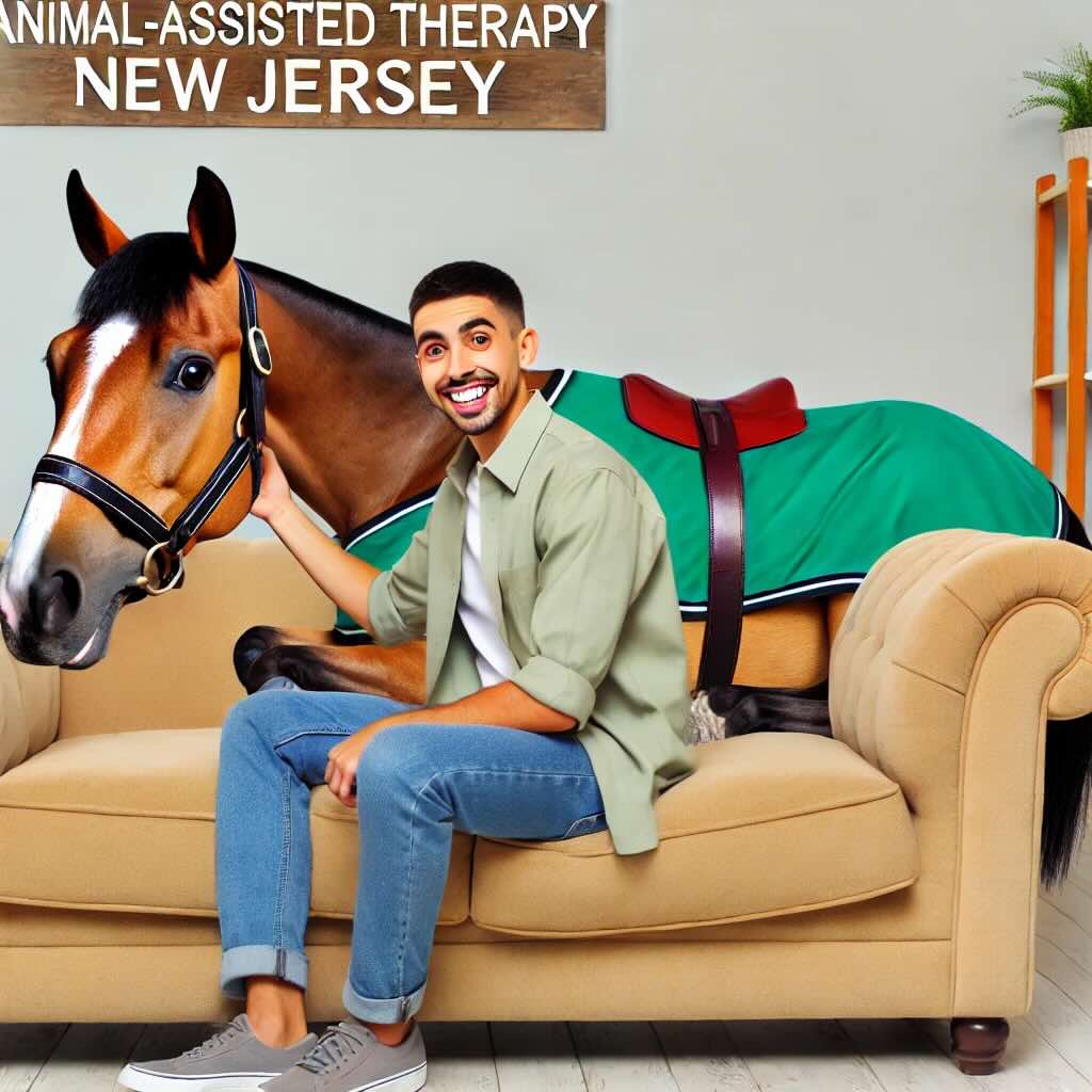 animal assisted therapy with a horse in New Jersey