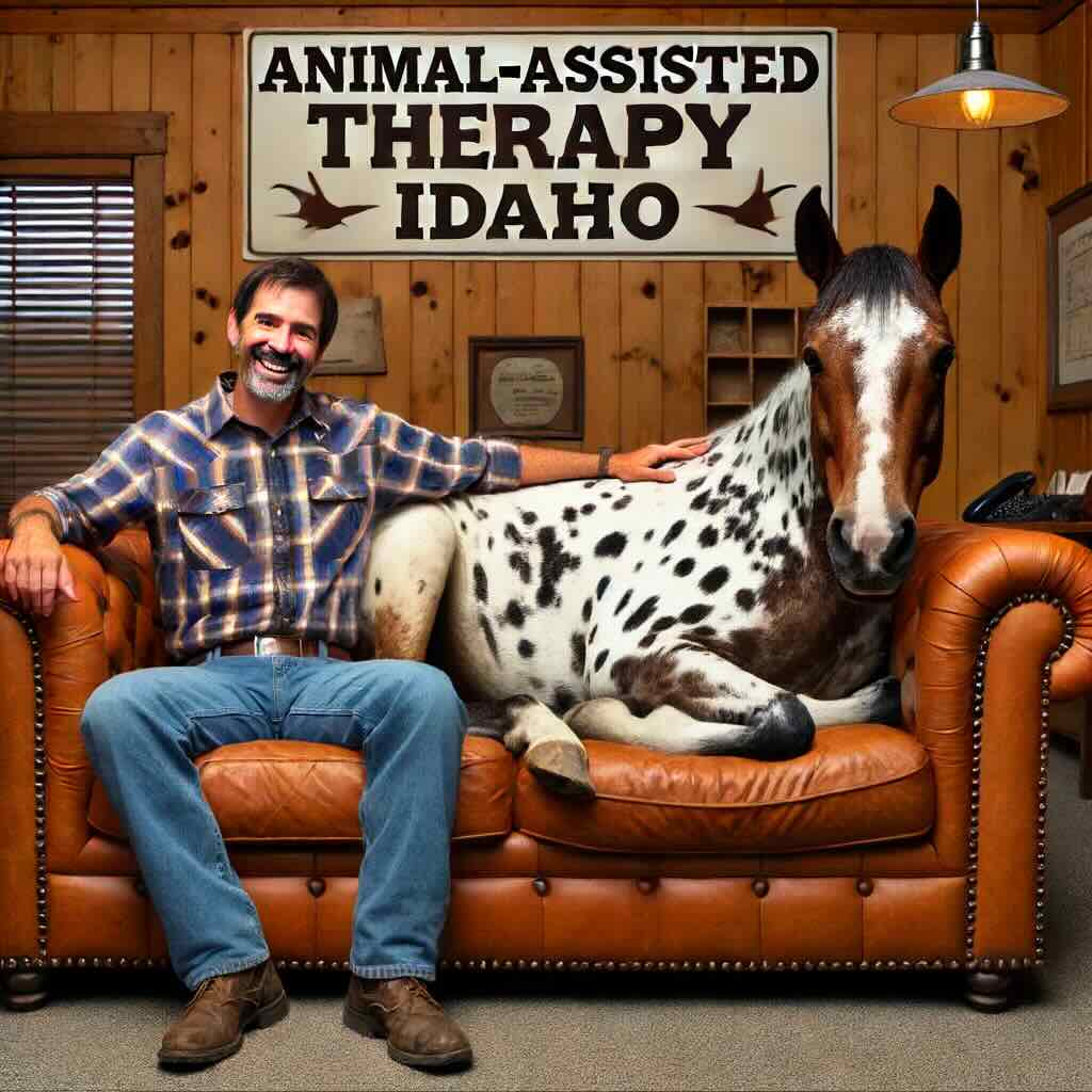 animal assisted therapy with a horse in Idaho